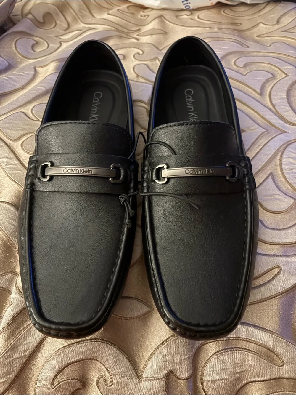 Calvin Klein Black Slip-On Loafers NWOT /No box /Packaging